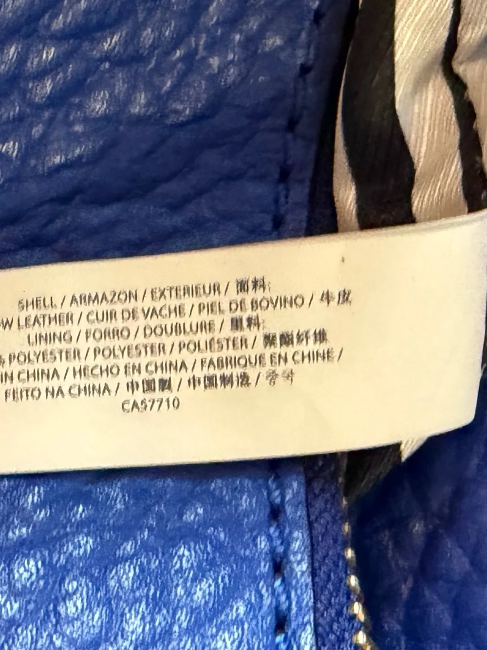 Kate Spade Linda Blue Leather Tote Bag